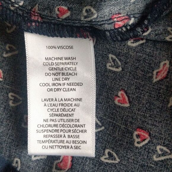 Beach Lunch Lounge Alana Heart and Kiss print button down- long sleeve top - Picture 10 of 14